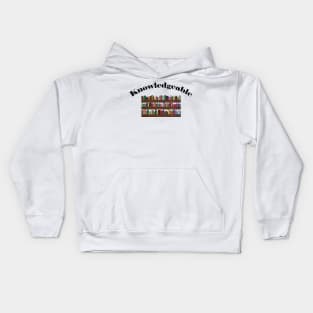 Knowledgeable Bookshelf Kids Hoodie